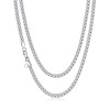 Stainless Steel Solid Box Chain 4mm 6mm Wide 20 Inch