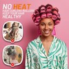 Big Self-Grip Hair Rollers with Stainless Steel Duckbill Clips for
