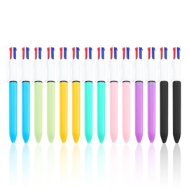 14-Teiliger Vier-In-Eins-Multi-Farben-Stift, Multifunktionsballpoint-Stift, Kreativer Marker, Studentischer Stift, Office School Briefpapierversorgung