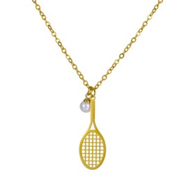 Tennis Racket Neckalce Tennis Racket Gift for Women Tennis Lovers Team Coach Gifts Sport Charm Necklace