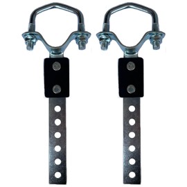 2 Packs Swivel Exhaust Bracket Universal Exhaust System Hanger Heavy Duty Muffler Hanger Flexible Tailpipe Exhaust Bracket Swivel Muffler Hanger Fits 2-1/4" Pipe (2)