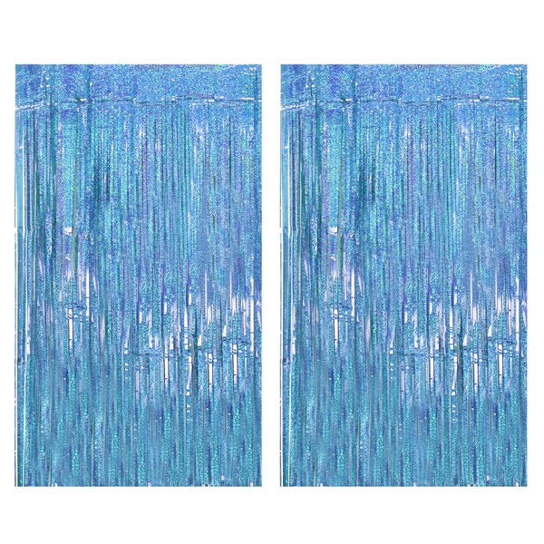 Drucilla Tinsel Curtain, Pack of 2 Glitter Foils Fringe Tinsel