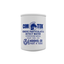 Cim-Tek 70065 400HS-30 Fuel Dispenser Filter, 30 Micron Water