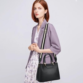 LEMEDE Purse Strap Wide Replacement Crossbody Bag Straps, 1.5" Canvas Handbag Shoulder Strap, Adjustable Tote Belt（Gold Hardware