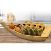 16.5“ Wooden Sushi Serving Tray Boat Plate for Restaurant or