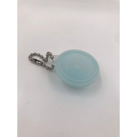 Vintage Tupperware Mini Bowl Pastel Blue Keychain W/ Lid