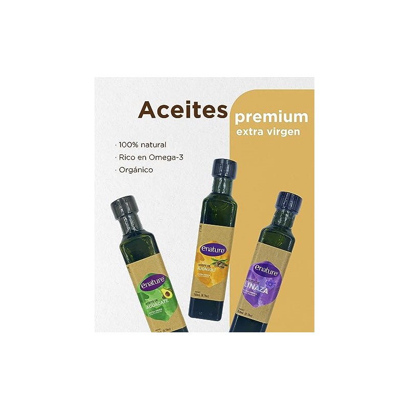Enature Aceite de Linaza Extra Virgen, 260 g