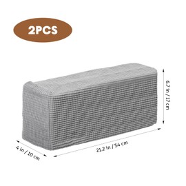 SEWACC 2pcs Elastic Armrest Covers Stretch Sofa Arm Cover Protector for Chairs Couch Armchair Fashionable Design Water Scratch Resistant for Pets