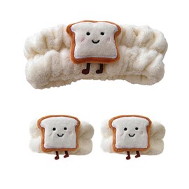 Schwamm Stirnband Armband Sets,Make-up Haarband,Spa Stirnband,zum Waschen von Gesicht Make-up Stirnbänder,für Frauen Mädchen Hautpflege Entfernung Spa Yoga Sport Dusche Kopfband Frottee Handtuch