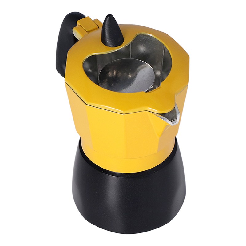 2 Cup 100ML Moka Coffee Pot Single Valve Aluminum Coffee