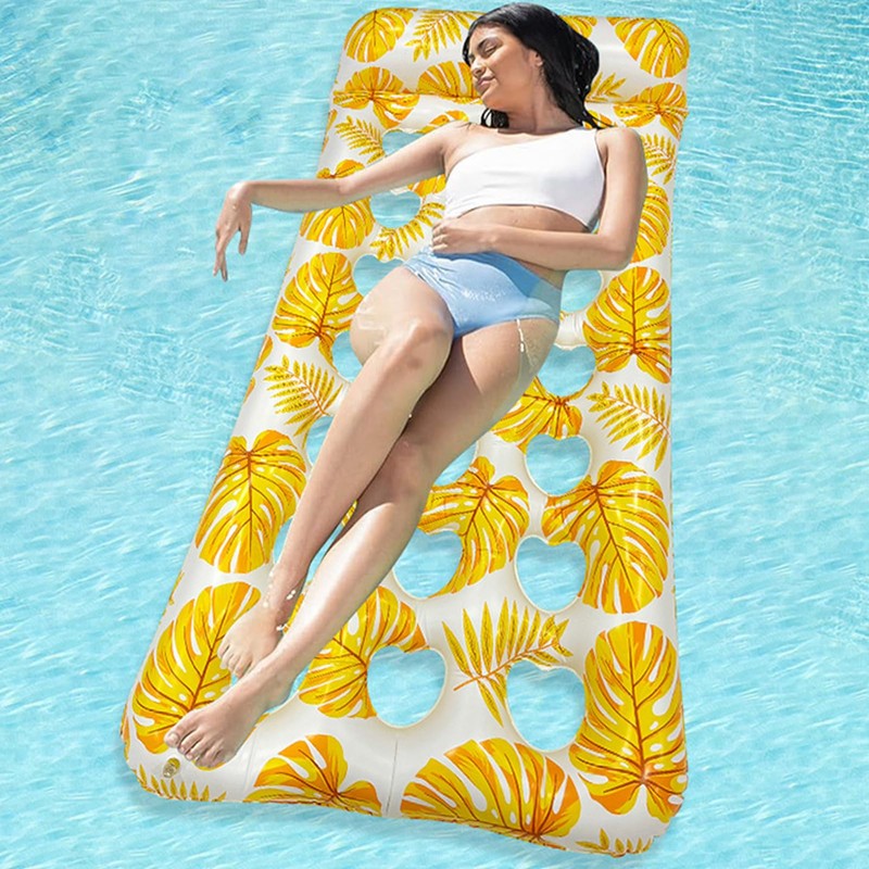 Swim Ring for Adults Water Hammock Floating Mat Pool Float