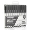 TWOHANDS Permanent Markers Ultra Fine Tip, 0.5mm, Extra Fine Point,