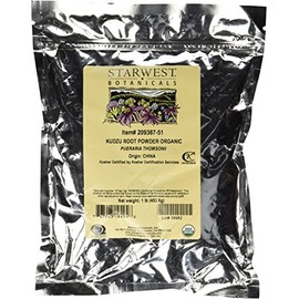 Kudzu Root Powder Organic - Pueraria Thomsonii, 1 lb,(Starwest Botanicals)