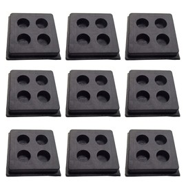 ACTIVLIFE for Set of 9 Heavy Duty Anti Vibration Isolation Rubber Pads 2" x 2" x 3/4"