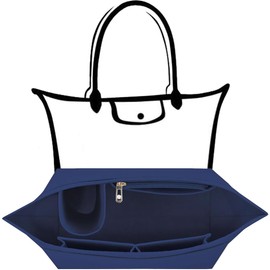 Shengruili Organiser for Longchamp Bag, Multi-Pocket Felt Handbag Organiser, Handbag Organiser, Folding Tote Bag Organiser, Purse Organiser, Felt Organiser for Bags
