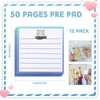 12 Pack Cat Sticky Notes Small to Do List Notepad