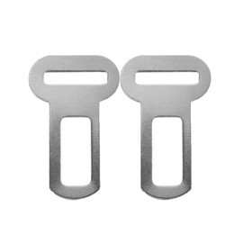 Ling & Bai 2 Pcs Car Seat Belt Restraints Metal Connector Safety Attachment Pet Vehicle Seat belt Harness Seat Belt Lock Metal Durable Strong