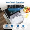 HealSmart Countertop Ice Maker Machine Self-Cleaning with Scoop Basket &