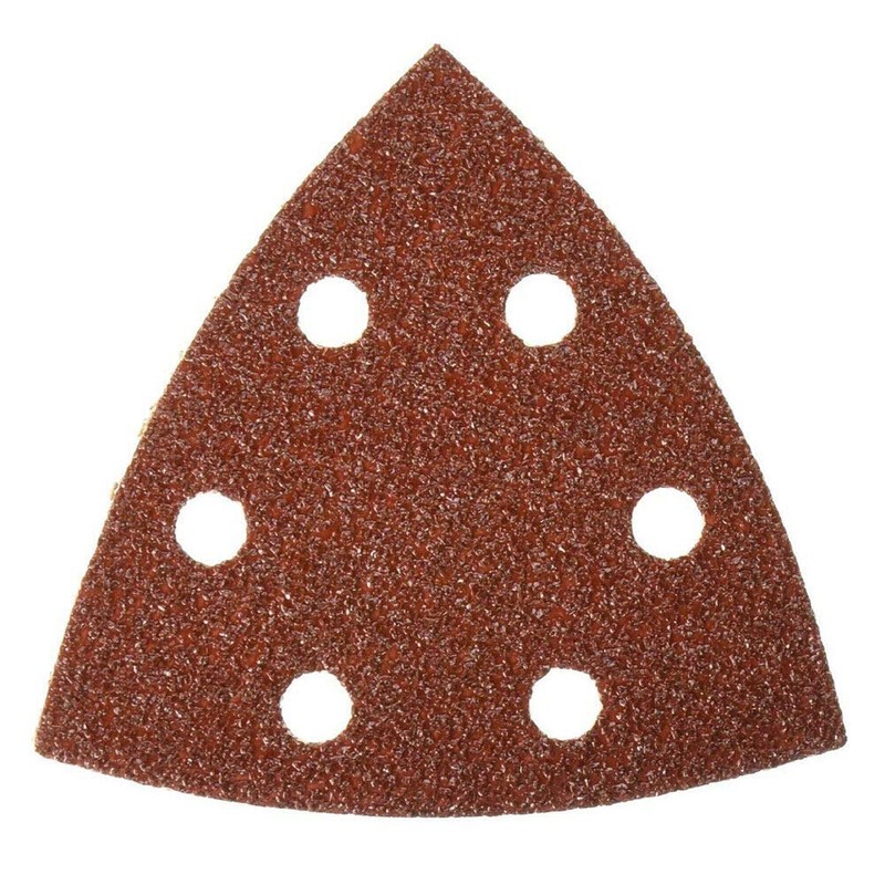 Sanding Sheets POWERTOOL 10Pcs Triangle Sandpaper 90x90x90MM 6 Holes Wet