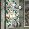 FANCYEASY Peacock Floral Wallpaper Peel and Stick Chinoiserie Wallpaper for