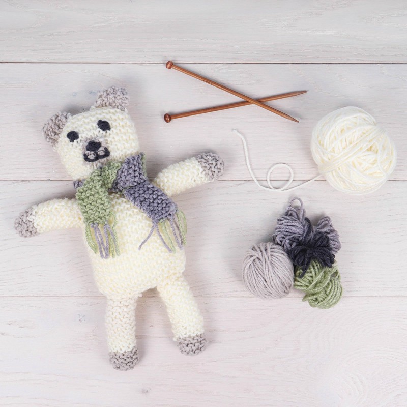 Trimits Bear Knitting Kit - Make Your Own Teddy Bear