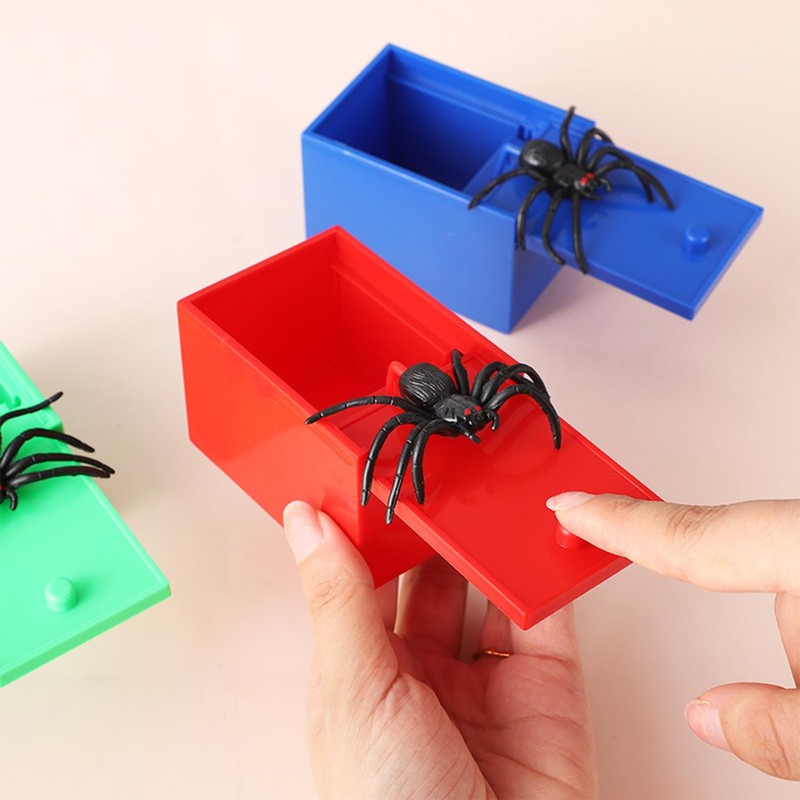 GTYHH 3-Piece Spider Box, Scary Spider Prank Box, Prank Props