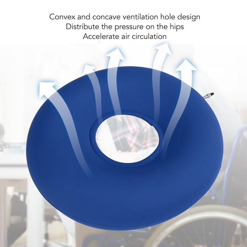 Inflatable Donut Cushion Prevents Bed Sores Thickened Round Inflatable Ring