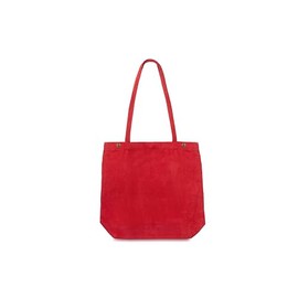 Bronta Mill Corduroy Tote Bag for Women | Large Shoulder Bag and Pockets for College School Work Travel Shopping (Cotton, Red)