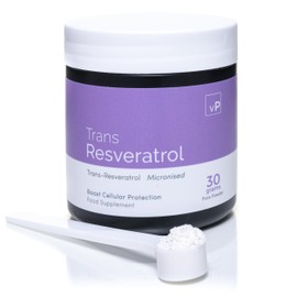 Trans Resveratrol Micronised Powder 30 Grams - Third Party Tested Over 99% Purity - Natural Pure Trans Resveratrol Supplement 30g - Vitality Pro