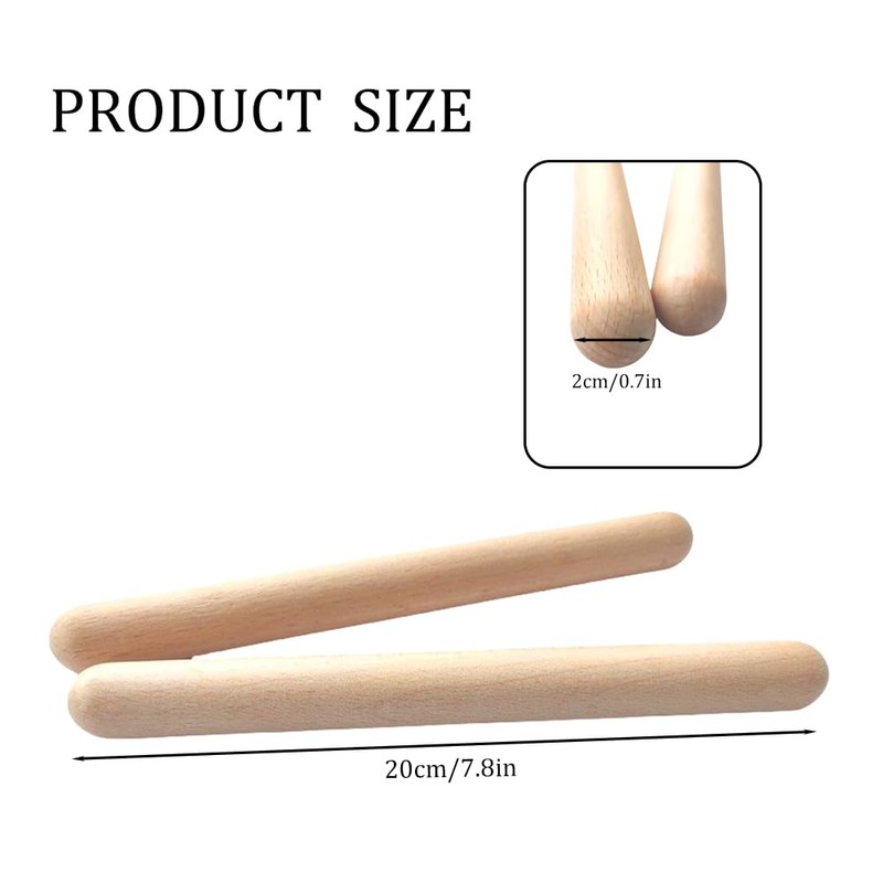 1 Pair of Taiko Drum Sticks, Kids Practice Drum Sticks,