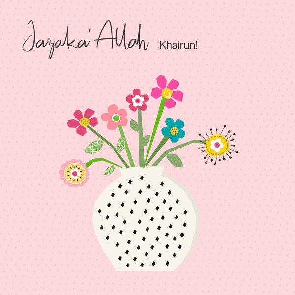 Islamic Moments - Thank you card - Jazak'Allah Khairan