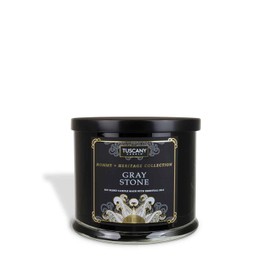 Tuscany Candle Gray Stone Scented Jar Candle, 15 oz