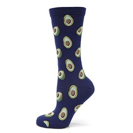 Cufflinks Inc. Unisex Avocado Dress Socks – Fun Green Novelty Crew Socks – Sustainable Fibre Blend – One Size