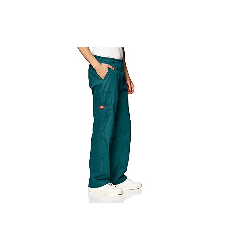 Dickies Men's Signature Elastic Waist Scrubs Pant, Hunter XX-Large Big