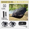 Miztli Camping Hammock -Portable Hammock w/Spacious Net & Tree Straps
