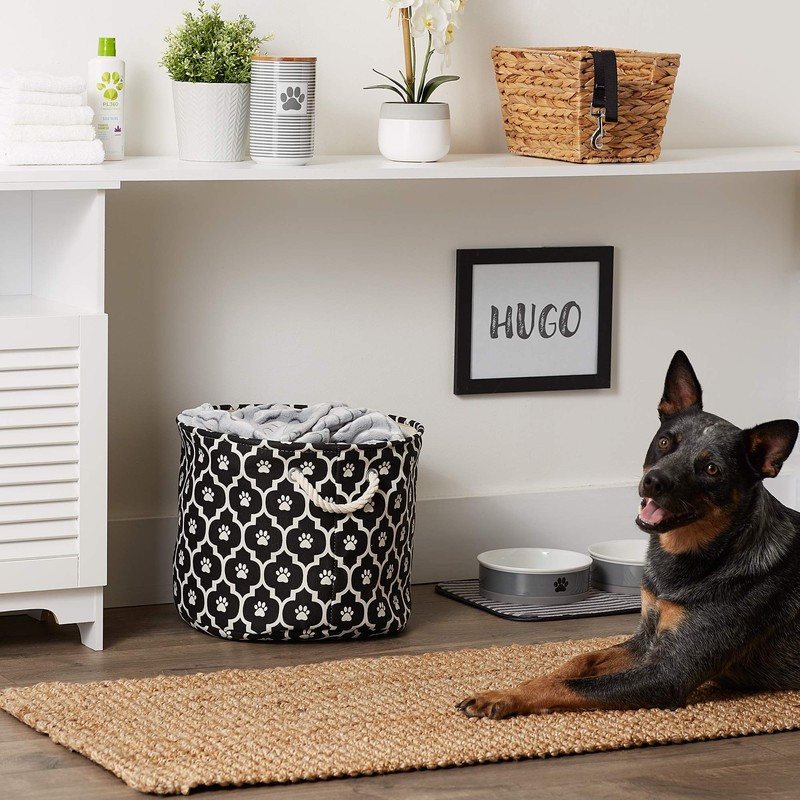 Bone Dry 6192 Pet Storage Collection Lattice Paw Print, Medium
