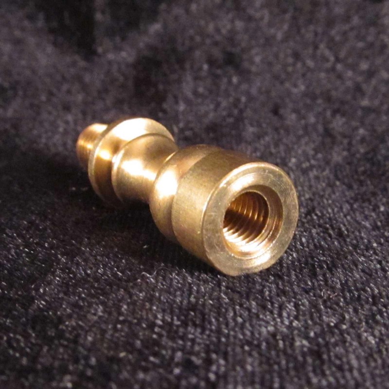 LAMP FINIAL / SHADE RISER for old antique lamp 1/4-27