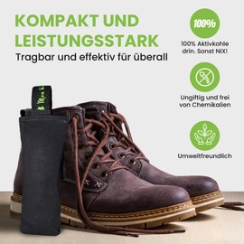 Mon Bijou Bamboo Activated Carbon Natural Deodorizer Odour Remover Freshener Moisture Remover for Shoes, Boxing Gloves, Home, Drawers, black