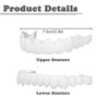 Clip in Veneers Teeth, 1 Pairs Snap on Veneers False