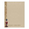 Faux Kraft Nutcracker Holiday Letterhead / 50 Letterhead Sheets /