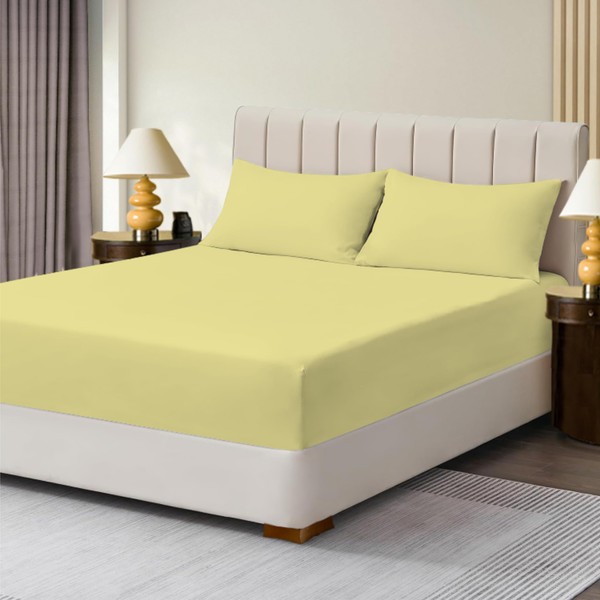 R&Z Extra Deep Polycotton Non Iron Fitted Sheet Easy Care