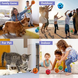 Moon Ball, Extreme High Bouncing Ball, Improve Hand-Eye Coordination, Easy to Grip and Catch by Athletes as a Sport Training Toy (Moon 3 PCS)