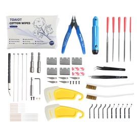 BCZAMD 36 Pieces 3D Printer Tool Kit Includes Nozzle Uncloger Resin Removal Cleaning Deburring Tool Grinding and Hotend Disassembly Multi-Purpose Tool 3D Printer Accessories for Trimming and Finishing