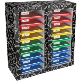 Really Good Stuff Classroom Mail Center - 18 Slot, 4 Color Grouping Design