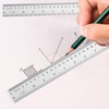 YouOKLight Plastic Ruler 30cm, Clear Ruler,Transparent Ruler 12 inch,Metric Ruler,Ruler