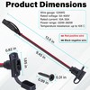 2 PCS SAE Quick Connector Harness, 1FT 12AWG SAE Adapter