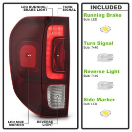 KEEKPO - For 2017-2025 Honda Ridgeline Factory Style LED Tail Light Brake Lamp Assembly Replacement Left Driver Side