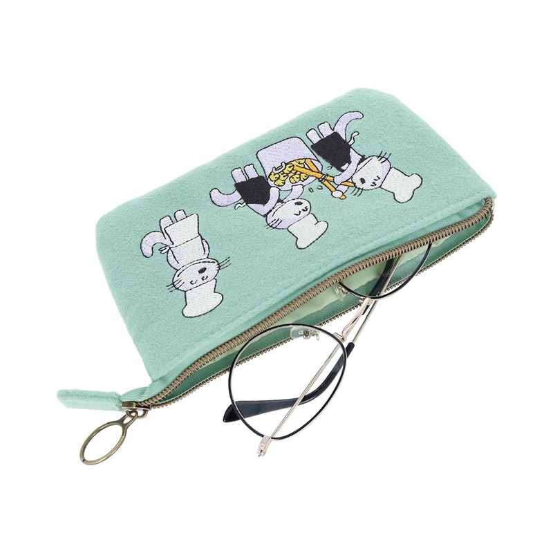 Sunstar Bungu S2221241 1 Piki Cat Pouch, Embroidery, Abudori