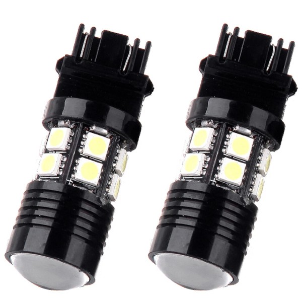 ECCPP 2X 3157 DRL Daytime running Projector +12-SMD Chip LED