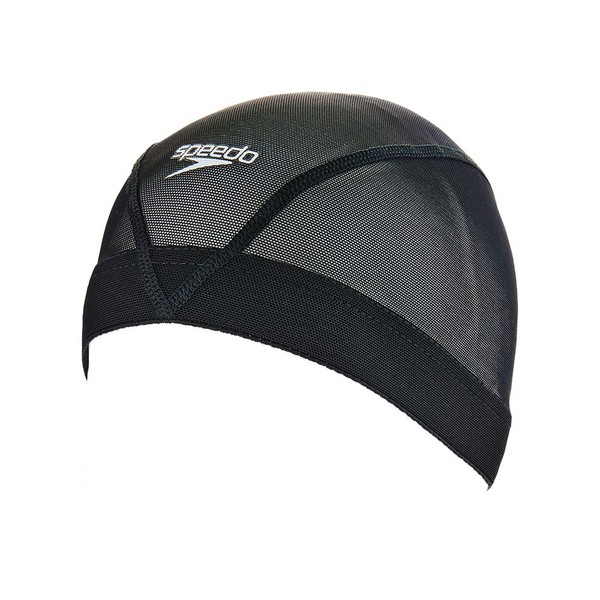 Speedo SD99C60 Swim Cap, Mesh Cap for Swimming, Unisex, Black, L Size